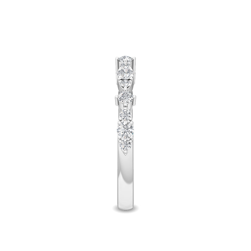 18K White Gold 0.36 ct. tw. Lab Grown Diamond Stackable Ring SJR56089-0.33CT