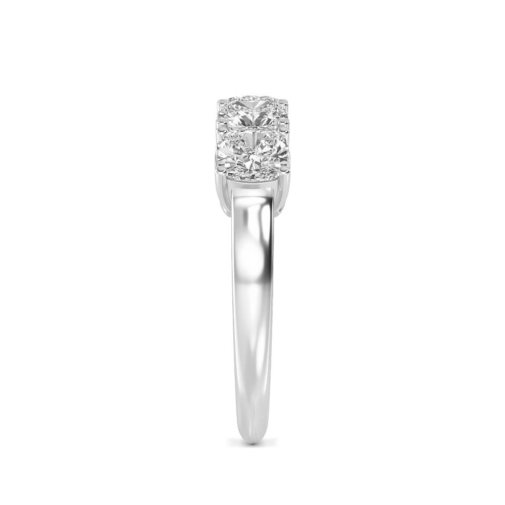 14K White Gold Lab Grown Diamond Ring 3.50 ctw SJR60113SCU-3.50CT