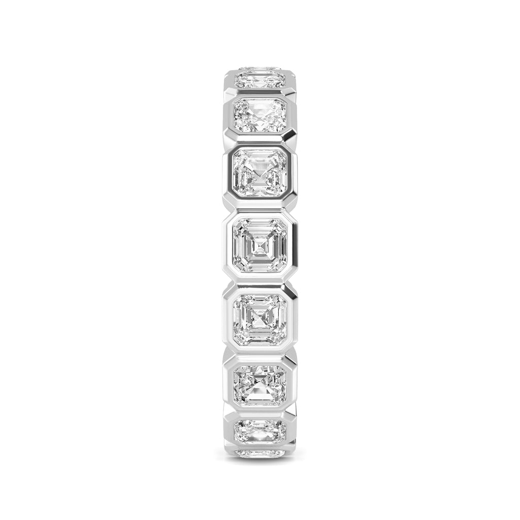 14K White Gold Lab Grown Diamond Wedding Bands 3.84 ctw SJR60534ASS-3.83CT