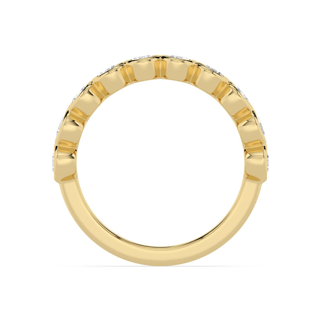 10K Yellow Gold Lab Grown Diamond WEDDING BANDS 1.48 ctw SJR60539OV-1.50CT