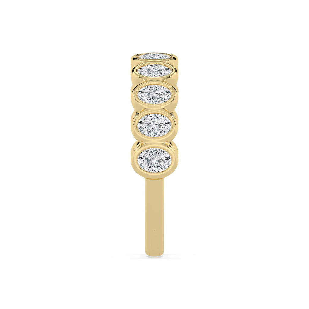 10K Yellow Gold Lab Grown Diamond WEDDING BANDS 1.48 ctw SJR60539OV-1.50CT