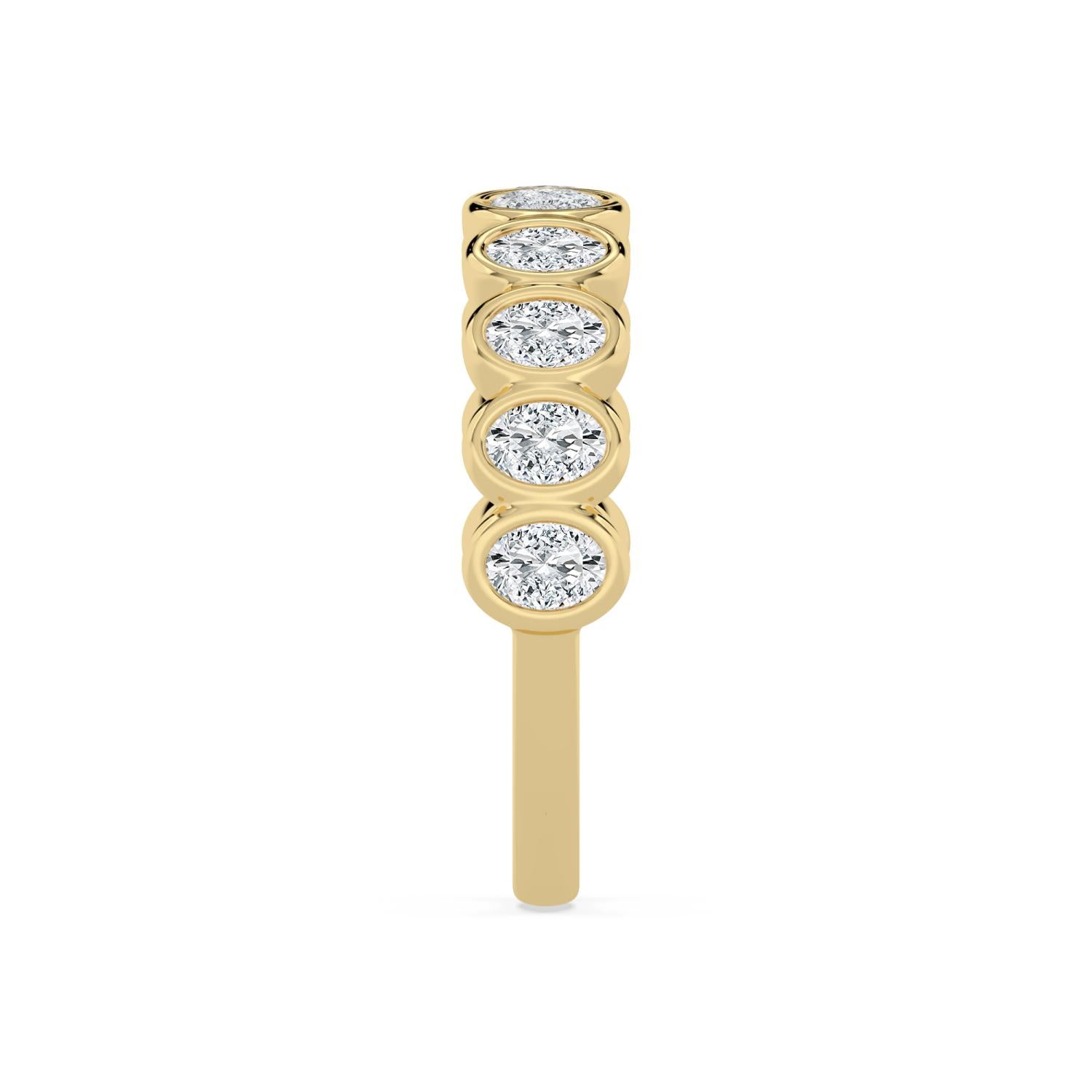 10K Yellow Gold Lab Grown Diamond WEDDING BANDS 1.48 ctw SJR60539OV-1.50CT
