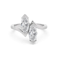10K White Gold Lab Grown Diamond RING 1.60 ctw SJR61737SMQ-1.63CT