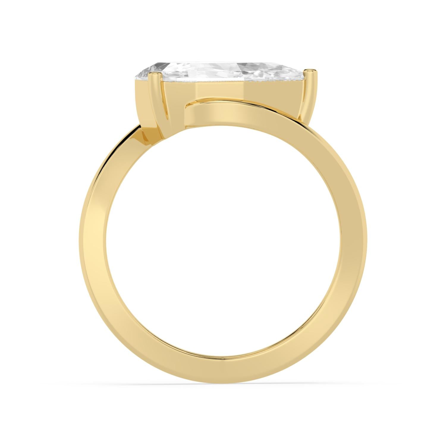 14K Yellow Gold Lab Grown Diamond RING 2.00 ctw SJR61830LSPE-2.00CT