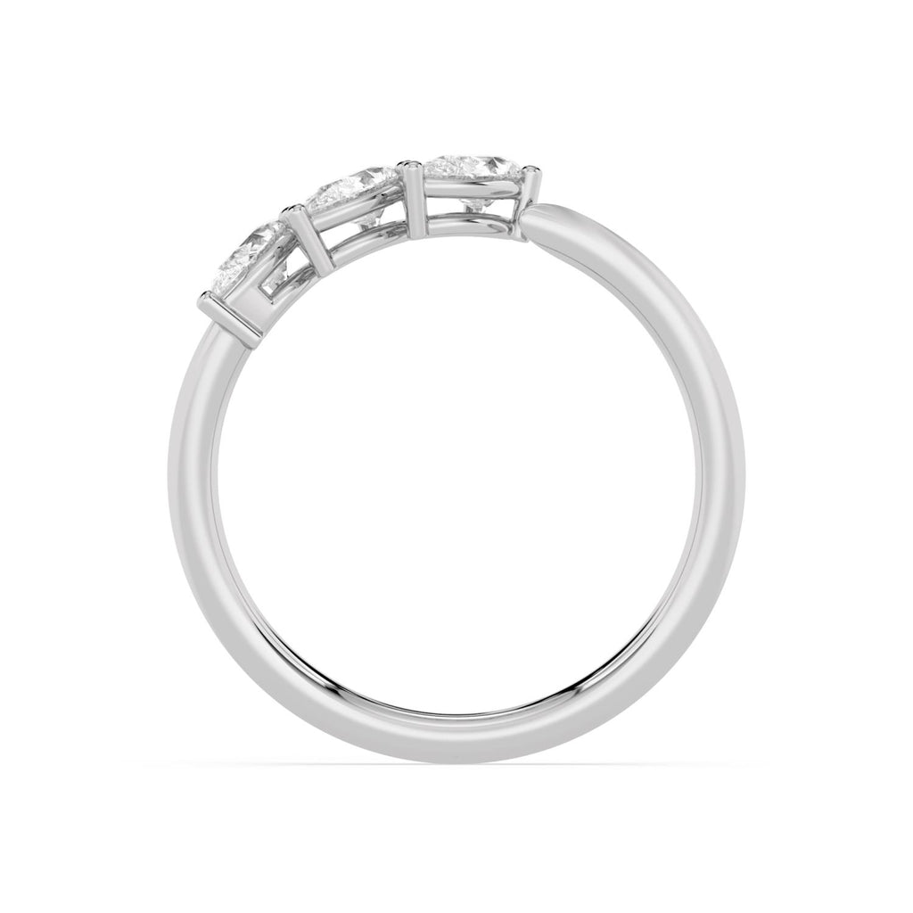 18K White Gold Lab Grown Diamond RING 0.54 ctw SJR62303PE-0.50CT