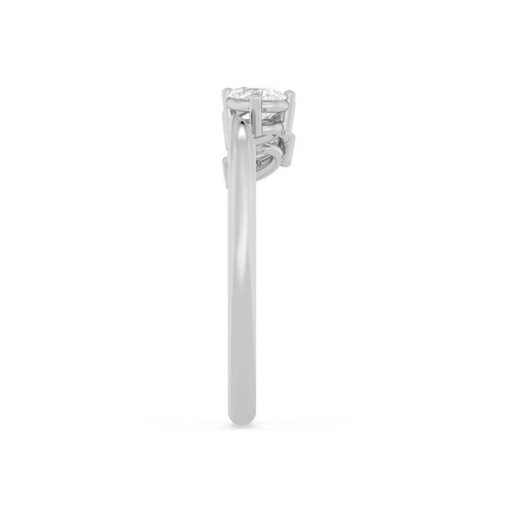 18K White Gold Lab Grown Diamond RING 0.54 ctw SJR62303PE-0.50CT