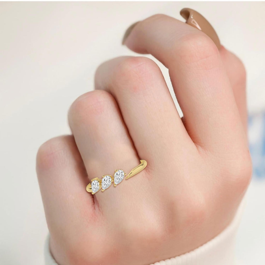 10K Yellow Gold Lab Grown Diamond RING 0.54 ctw SJR62303PE-0.50CT