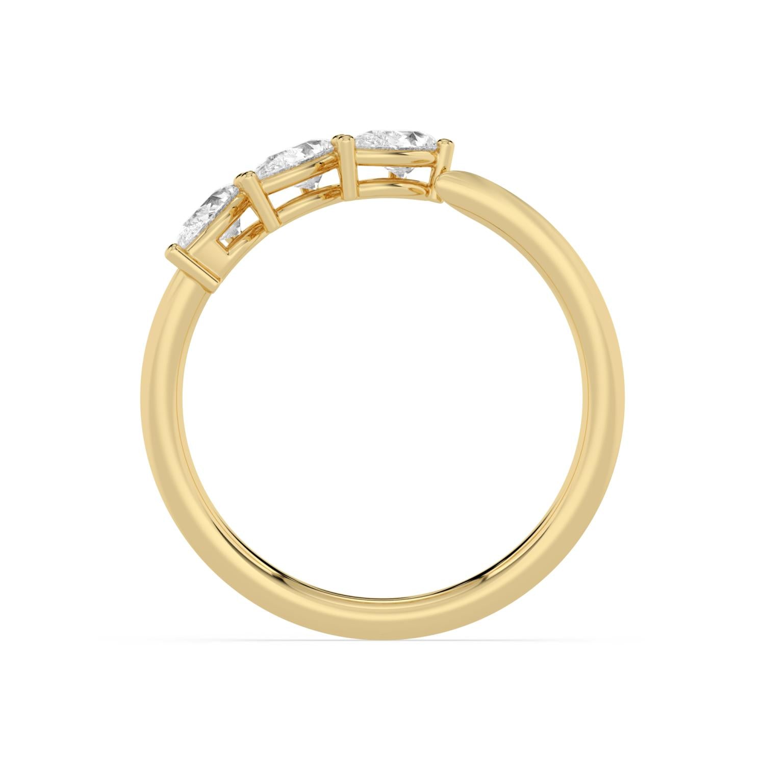 10K Yellow Gold Lab Grown Diamond RING 0.54 ctw SJR62303PE-0.50CT