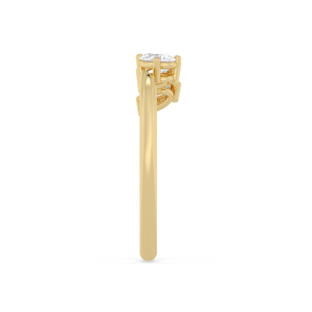 10K Yellow Gold Lab Grown Diamond RING 0.54 ctw SJR62303PE-0.50CT