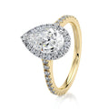 Accent Halo Pear Pavé