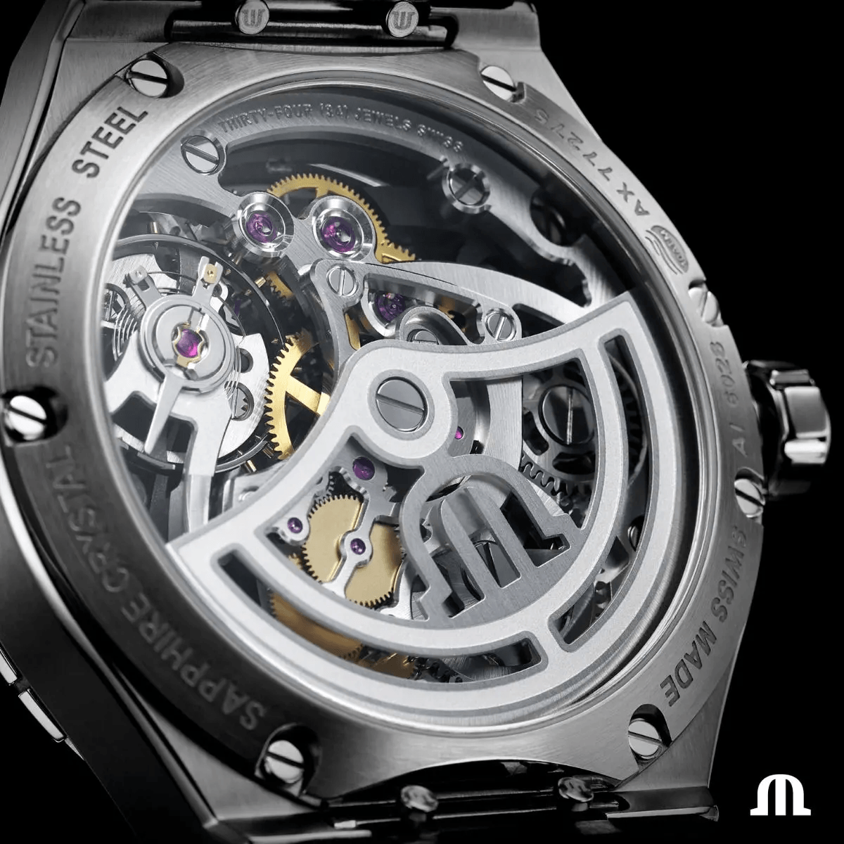 AIKON Automatic Skeleton caseback — ML234 calibre