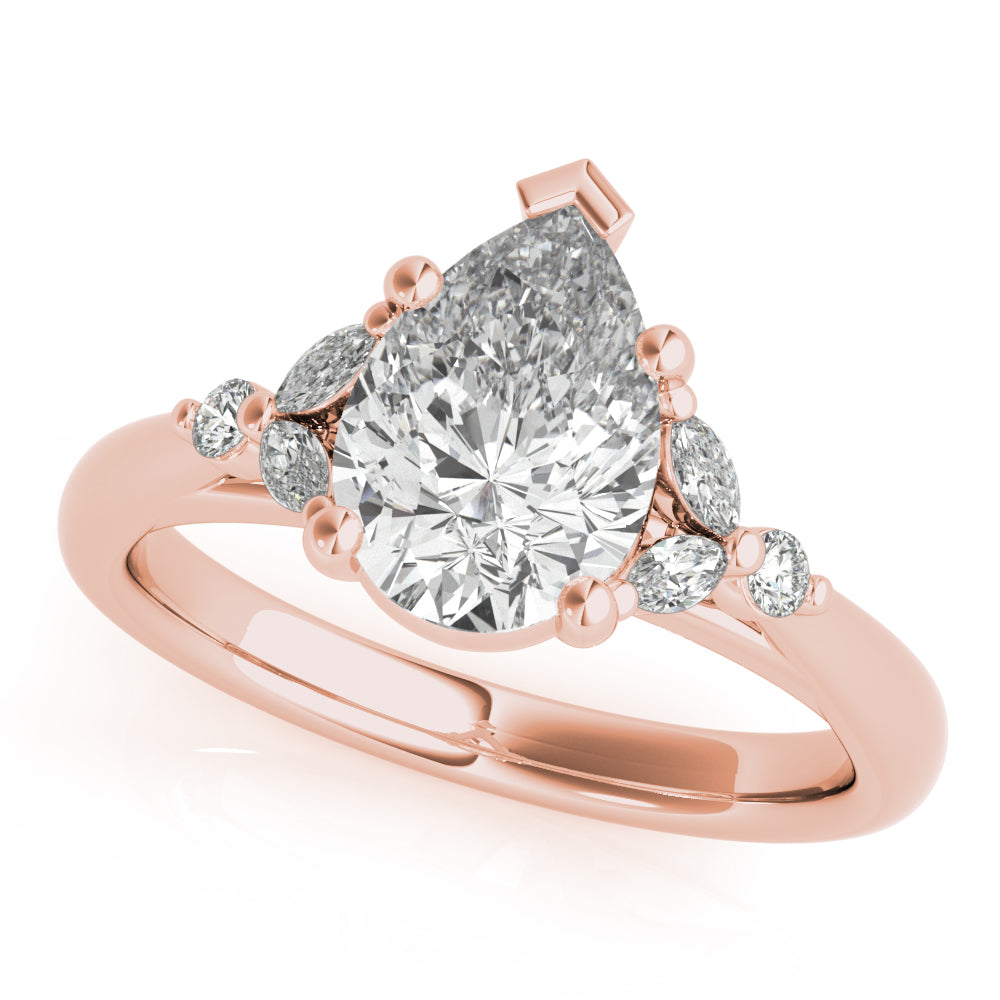 Blair Pear Shaped Diamond Engagement Ring Setting