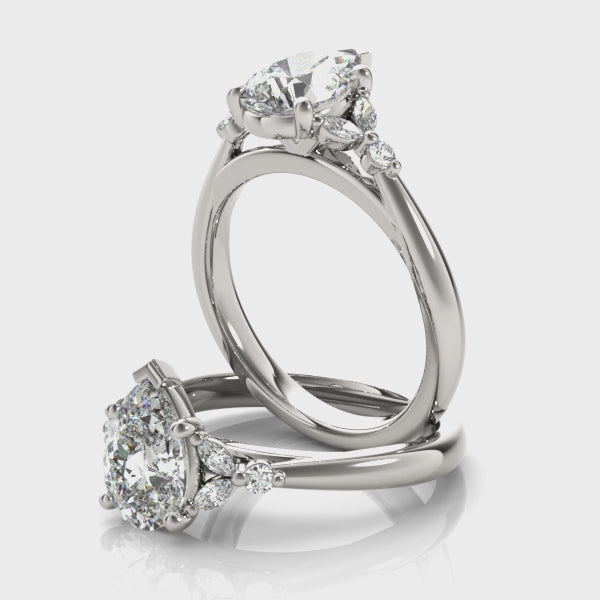 Blair Pear Shaped Diamond Engagement Ring Setting