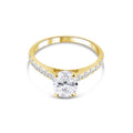 Céline 2ct oval pavé