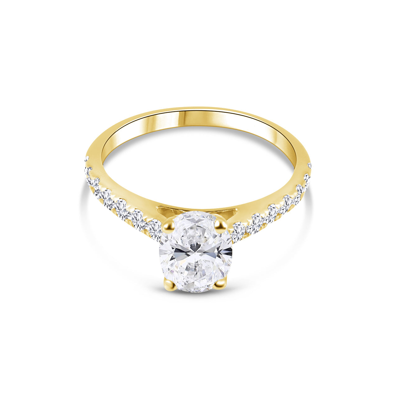 Céline 2ct oval pavé