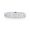 11 Stone Oval U Shape 1.2ct Total Lab Diamond Ring — 18ct White Gold