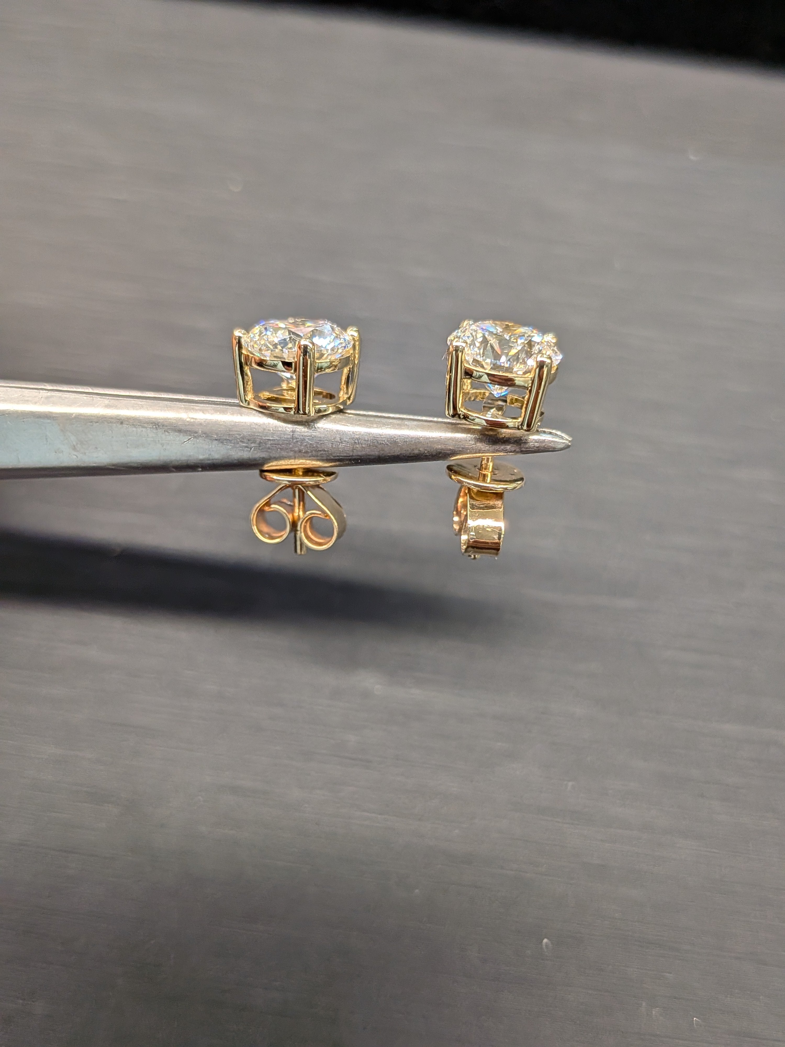 MARA 4.09 CT Lab-Grown Diamond Stud Earrings
