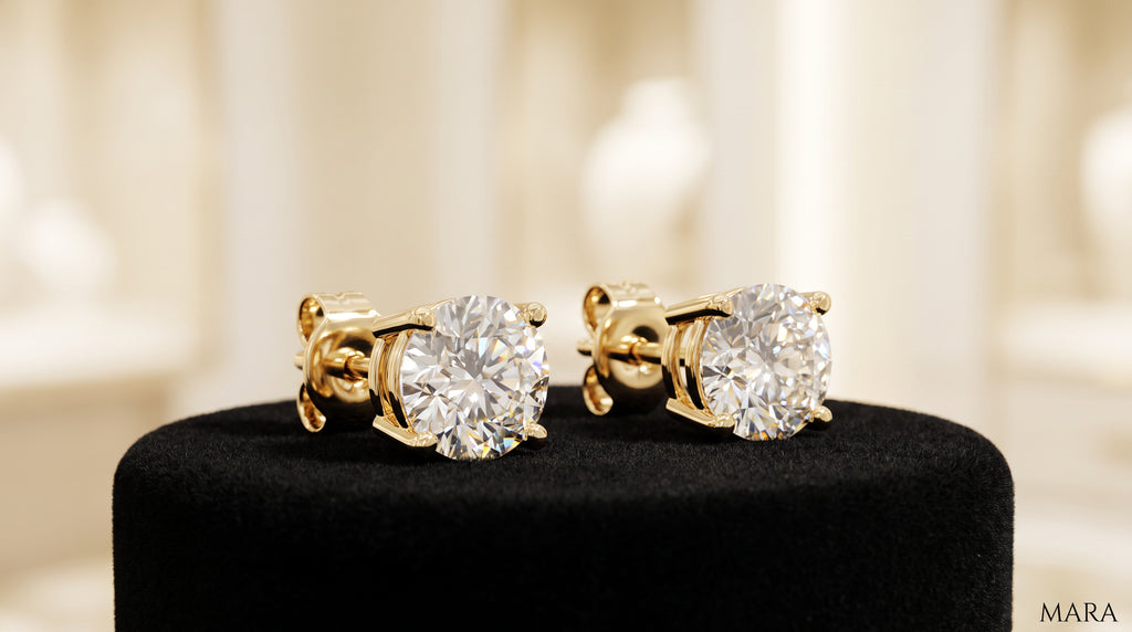 MARA 4.09 CT Lab-Grown Diamond Stud Earrings