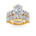 6.43ctw Oval Hidden Halo Engagement Ring — hero