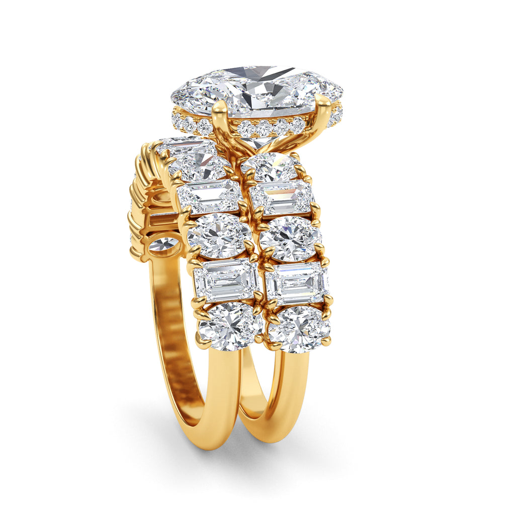 Oval centre diamond — profile