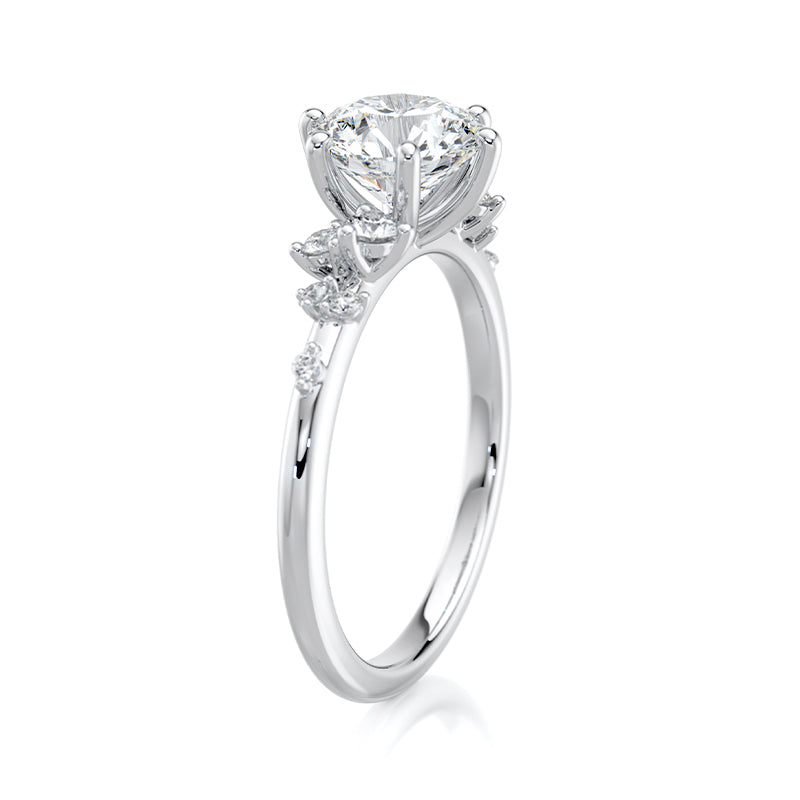 Stargaze — Scattered Side Stones in 18ct White Gold