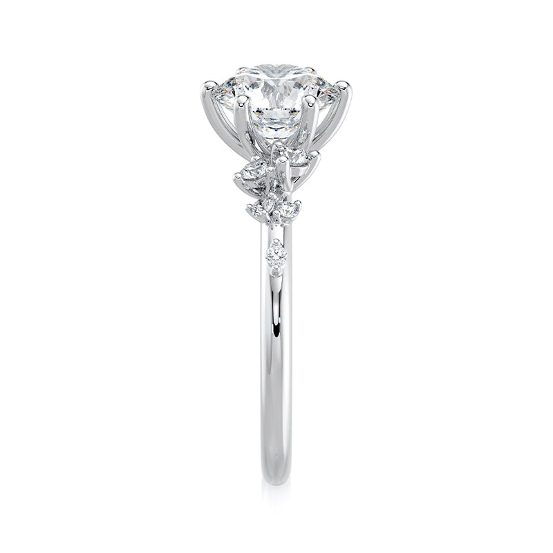 Stargaze — Scattered Side Stones in 18ct White Gold