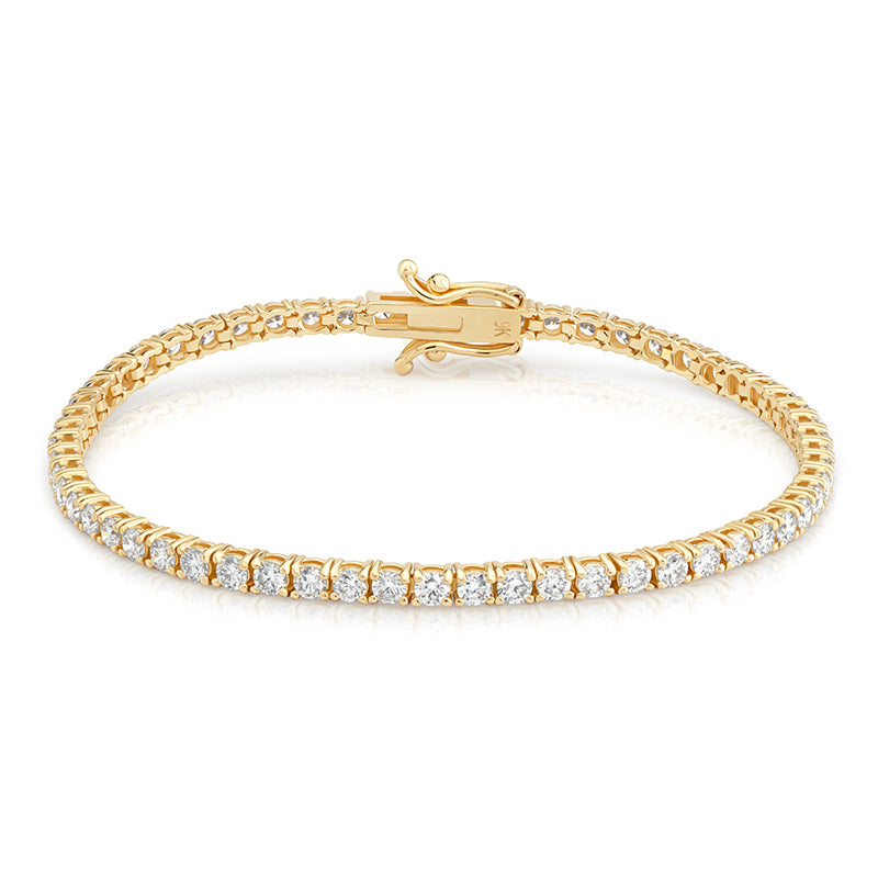 3.3ct Tennis Bracelet 9ct Yellow