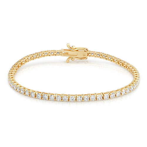 3.3ct Tennis Bracelet 9ct Yellow