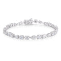 6.8ct Trinity Tennis Bracelet 18ct White