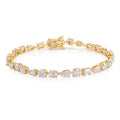 6.8ct Trinity Tennis Bracelet 18ct Yellow