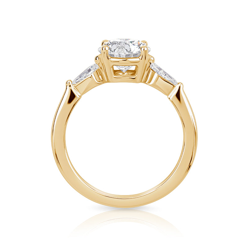 4P Trilogy Kites — 1.53ct Round Brilliant in 18ct Yellow Gold
